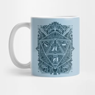 D20 deco blue Mug